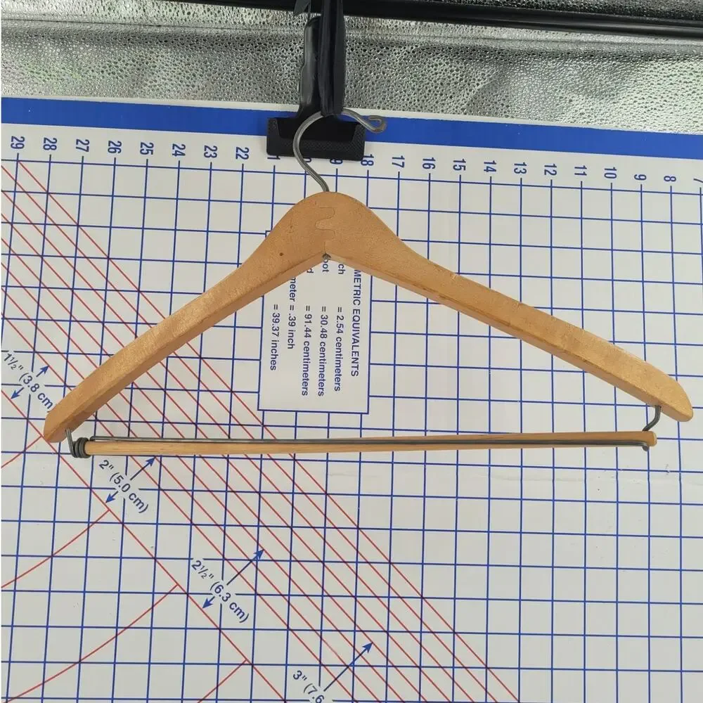 Heritage Mens Closet Malibu Imperial Wooden Hanger Texas Made Relic Cottagecore‎